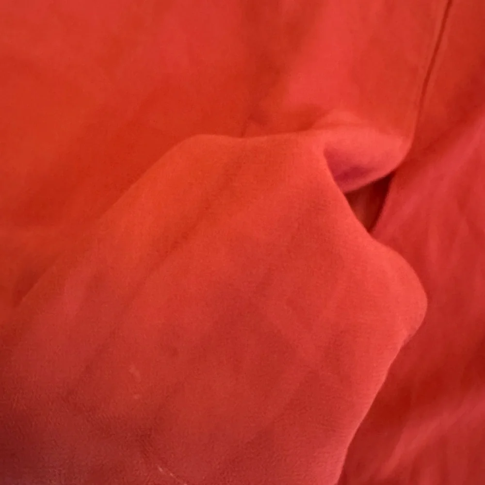 Victoria’s Secret Neglige Chemise Gown Size‎ Med Red Open Front Satin Tie Sheer